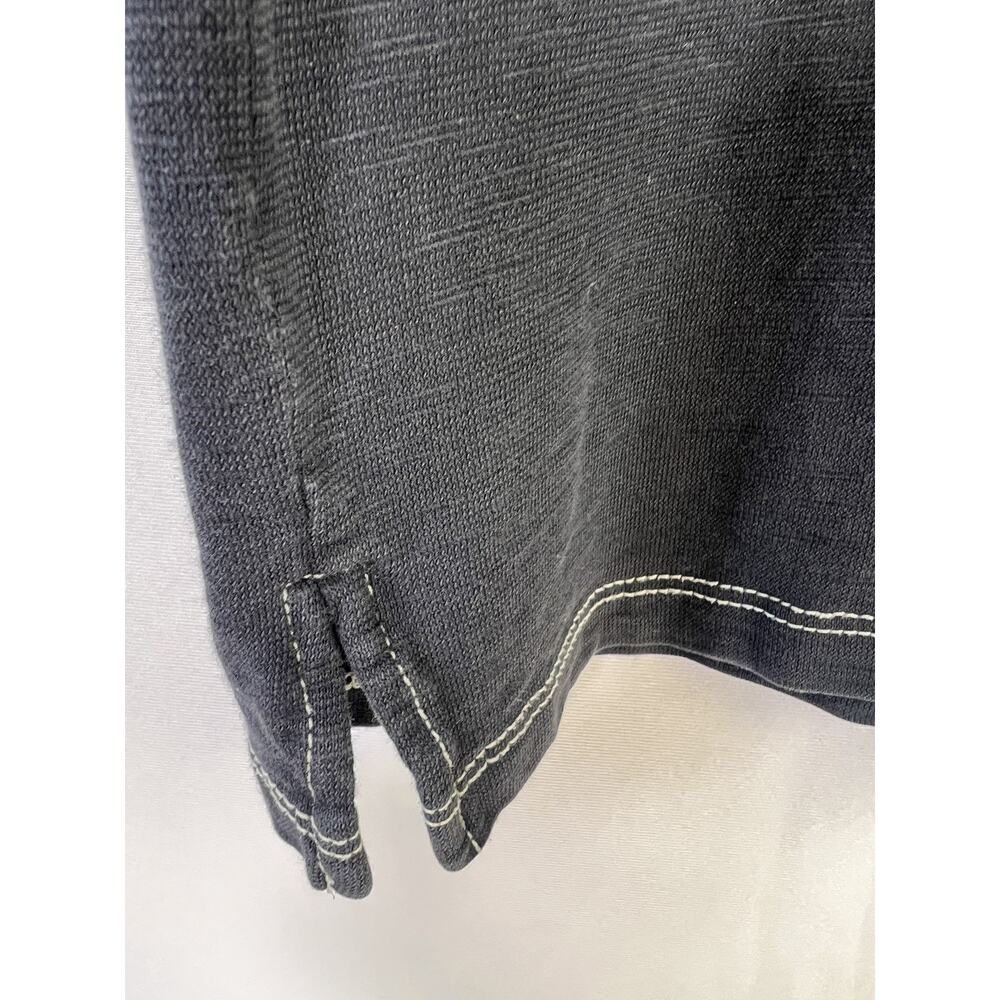 VTG Y2K Buffalo David Bitton Men’s Striped Faded Black Polo Shirt Size M - Picture 7 of 10